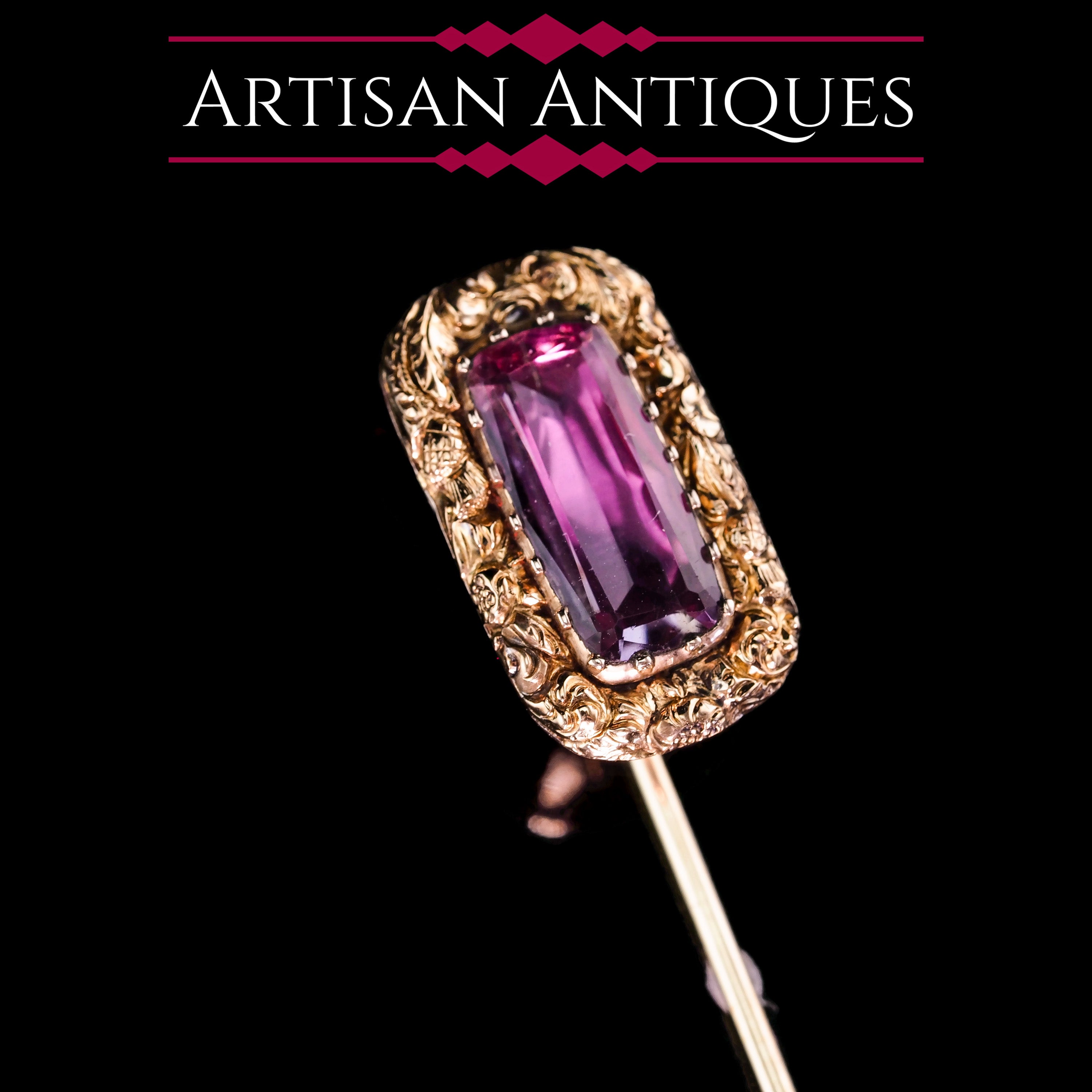 Past auction: Five amethyst stick pins 20th century