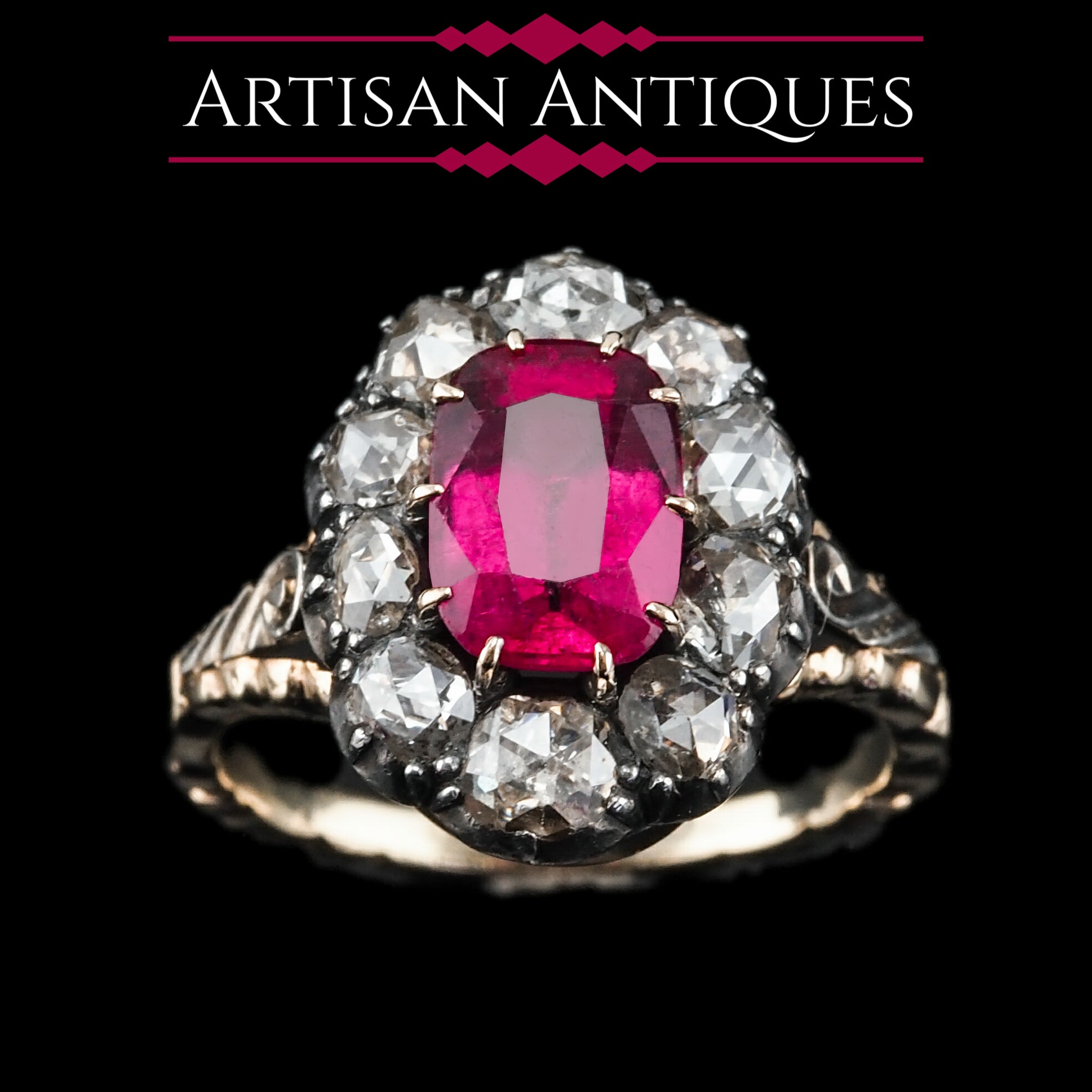 Antique pink hot sale tourmaline ring