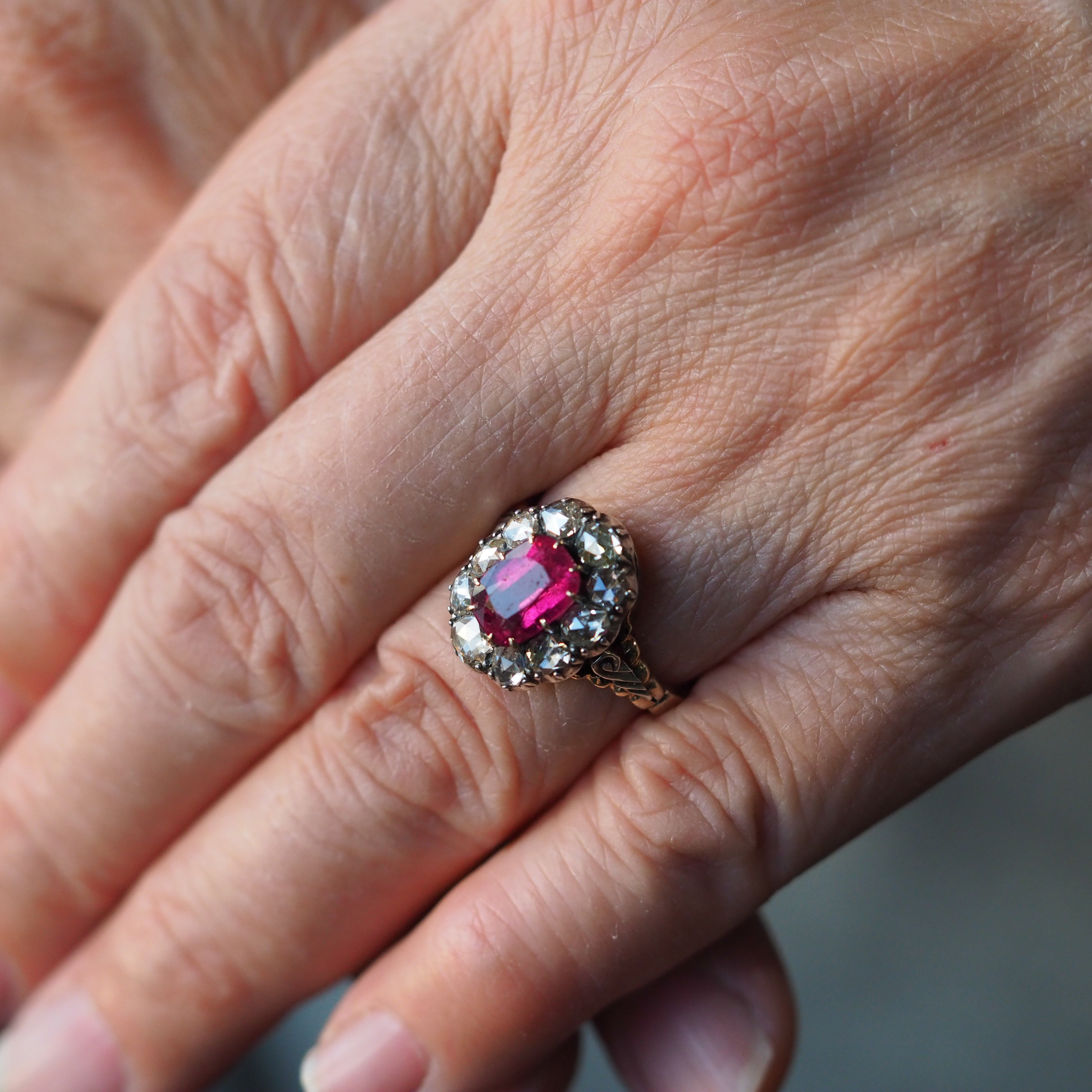 Antique pink deals tourmaline ring