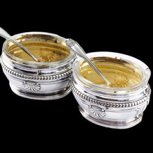 Load image into Gallery viewer, Antique French Solid Silver Salt Cellar Pair - Louis Coignet c.1890
