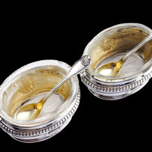 Load image into Gallery viewer, Antique French Solid Silver Salt Cellar Pair - Louis Coignet c.1890
