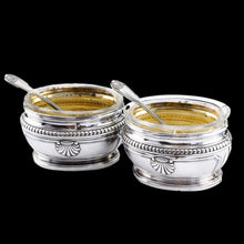 Load image into Gallery viewer, Antique French Solid Silver Salt Cellar Pair - Louis Coignet c.1890
