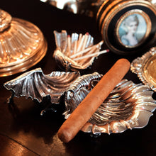 Load image into Gallery viewer, Antique Solid Silver Shell Salt/Butter Dishes Pair in Marvellous Cast Form - Mary Sibley &amp; Richard Sibley 1838
