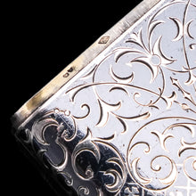 Load image into Gallery viewer, Antique Solid Silver French Niello Cigarette Case - 19th c.
