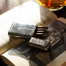 Load image into Gallery viewer, Antique Solid Silver French Niello Cigarette Case - 19th c.
