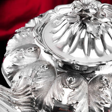 Load image into Gallery viewer, Antique Georgian Solid Silver Teapot &#39;Melon&#39; Shape Acanthus Design - Barnard 1835
