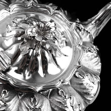 Load image into Gallery viewer, Antique Georgian Solid Silver Teapot &#39;Melon&#39; Shape Acanthus Design - Barnard 1835
