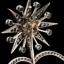 Load image into Gallery viewer, Spectacular Antique Victorian Diamond Tiara with Diamond Star - c.1890
