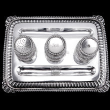 Load image into Gallery viewer, A Magnificent Large (1kg+) Antique Georgian Solid Silver Inkstand Regency Design - London 1813
