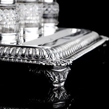 Load image into Gallery viewer, A Magnificent Large (1kg+) Antique Georgian Solid Silver Inkstand Regency Design - London 1813
