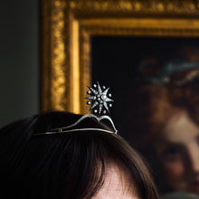 Load image into Gallery viewer, Spectacular Antique Victorian Diamond Tiara with Diamond Star - c.1890
