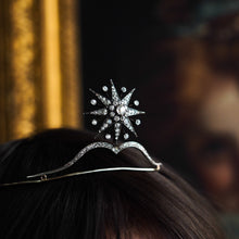 Load image into Gallery viewer, Spectacular Antique Victorian Diamond Tiara with Diamond Star - c.1890
