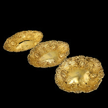 Load image into Gallery viewer, Majestic Antique Solid Silver Gilt Large Dishes / Bowls , Set of 3 - John Aldwinckle &amp; Thomas Slater 1892

